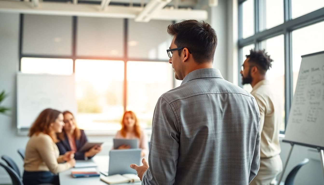 Enhance your career with expert business coaching near me in a vibrant office environment.