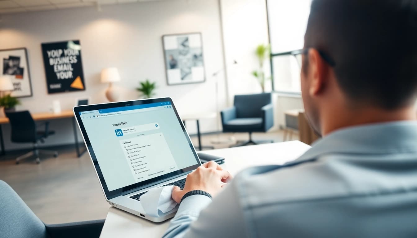 Utilize the linkedin business email finder tool for efficient email searching.
