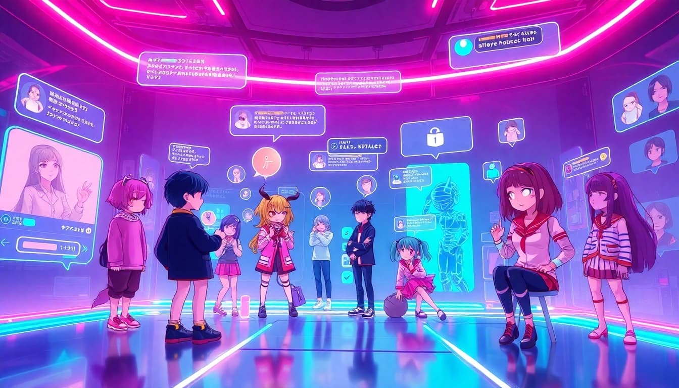 Engaging NSFW character AI interactions in a vibrant digital chat landscape.