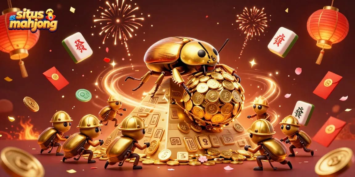 Experience situs mahjong with vibrant games and stunning visuals in this dynamic casino scene.