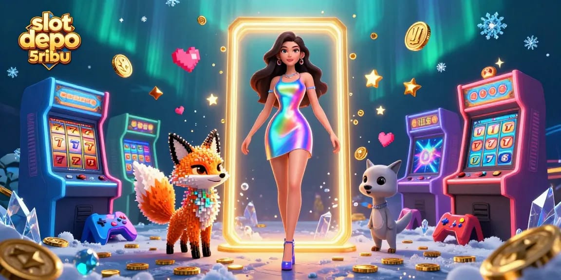 Play exciting slot games like slot depo 5ribu with vibrant colors and 3D excitement.