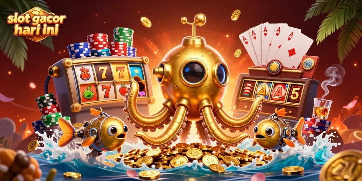 Spin the reels at slot gacor hari ini while surrounded by a captivating undersea treasure scene.