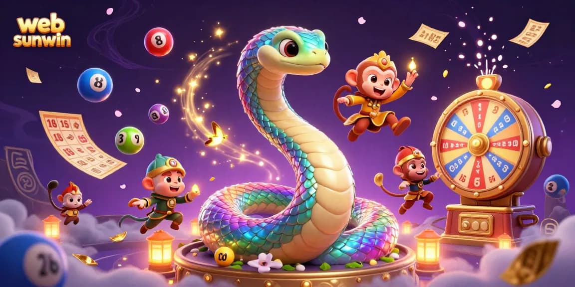 Engage with web sunwin's thrilling gaming experience featuring colorful lottery elements and lively characters.