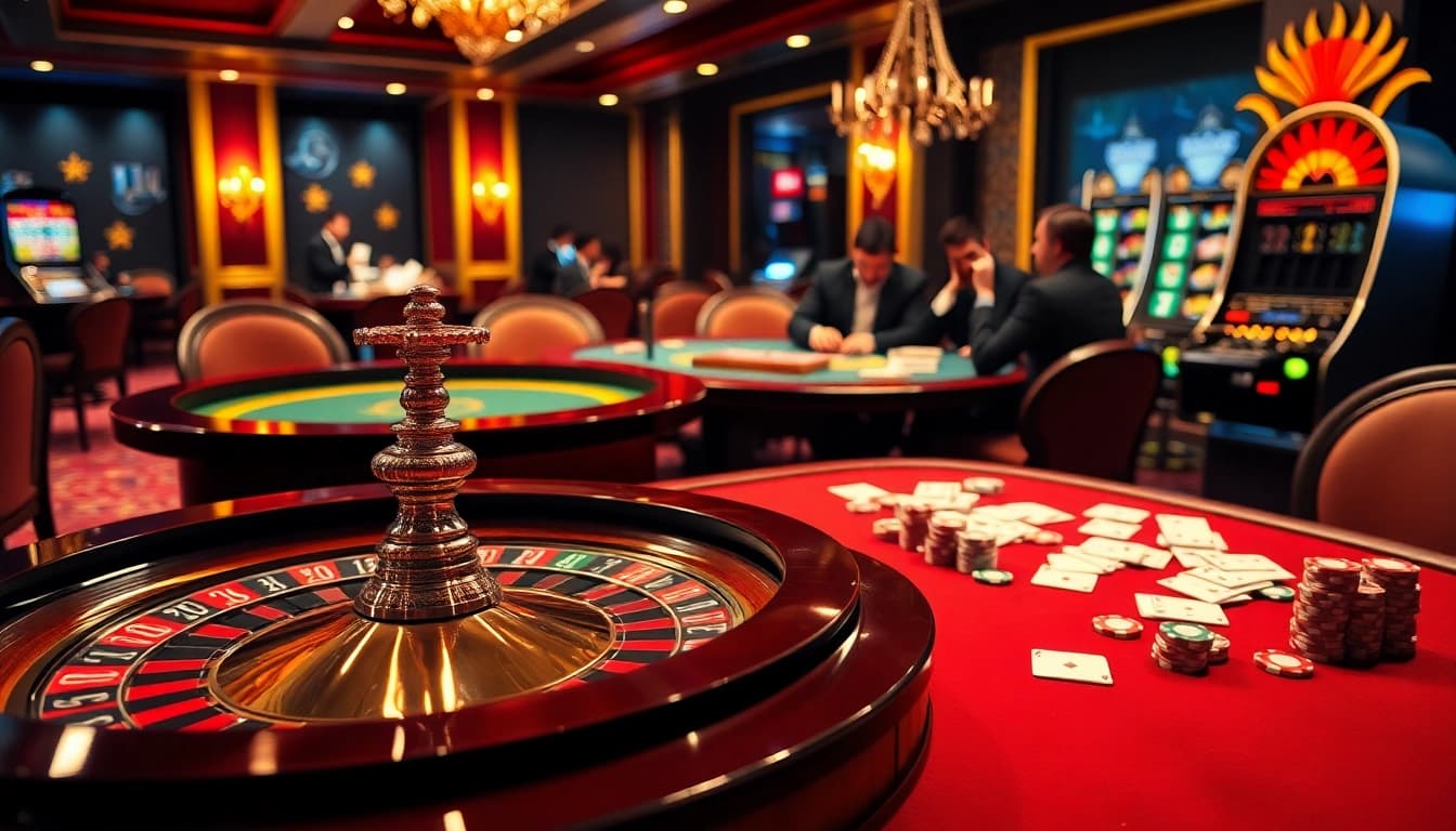 Découvrez des jeux passionnants dans une atmosphère luxueuse de casino en ligne français avec la roulette et le poker.