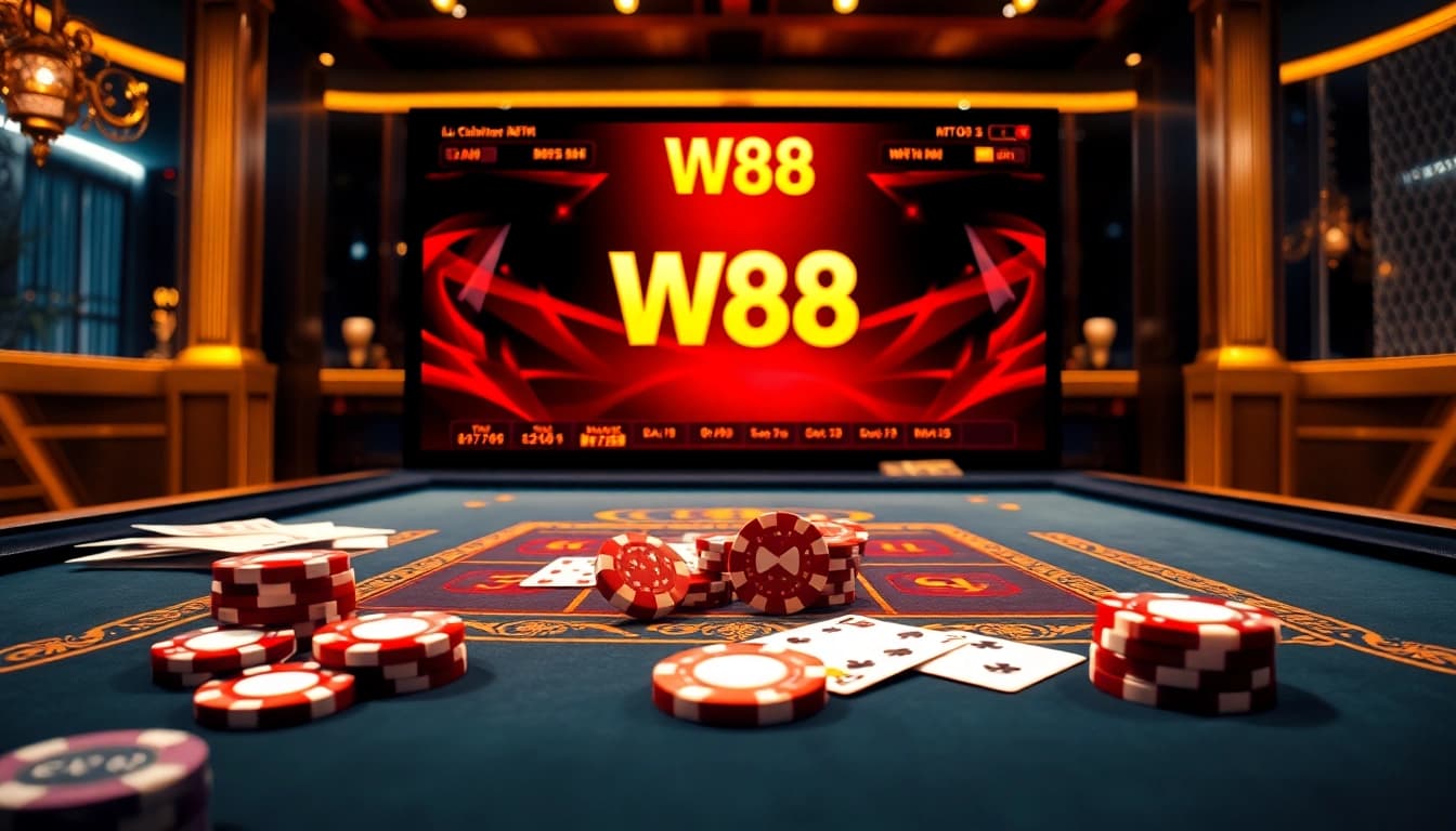 Experience high-stakes gaming with the W88 link at a luxurious online casino filled with elegant design.