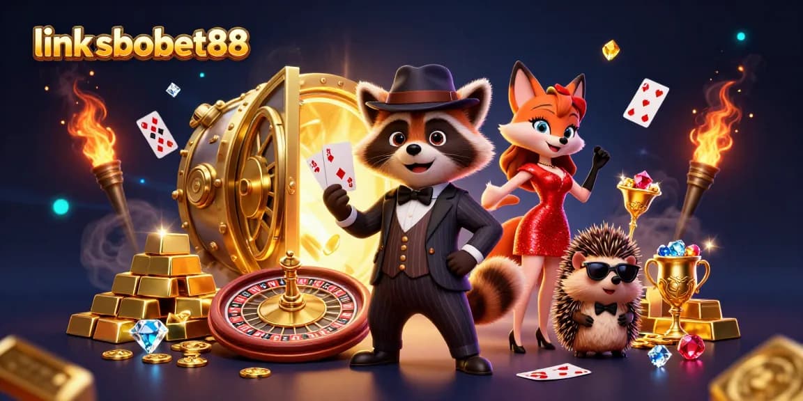 Engage in thrilling betting action with link sbobet88 featuring a suave raccoon and glamorous fox.