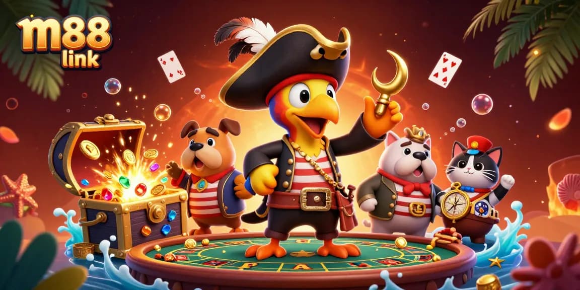 Engage with the m88 link in this vibrant 3D casino adventure featuring classic games.
