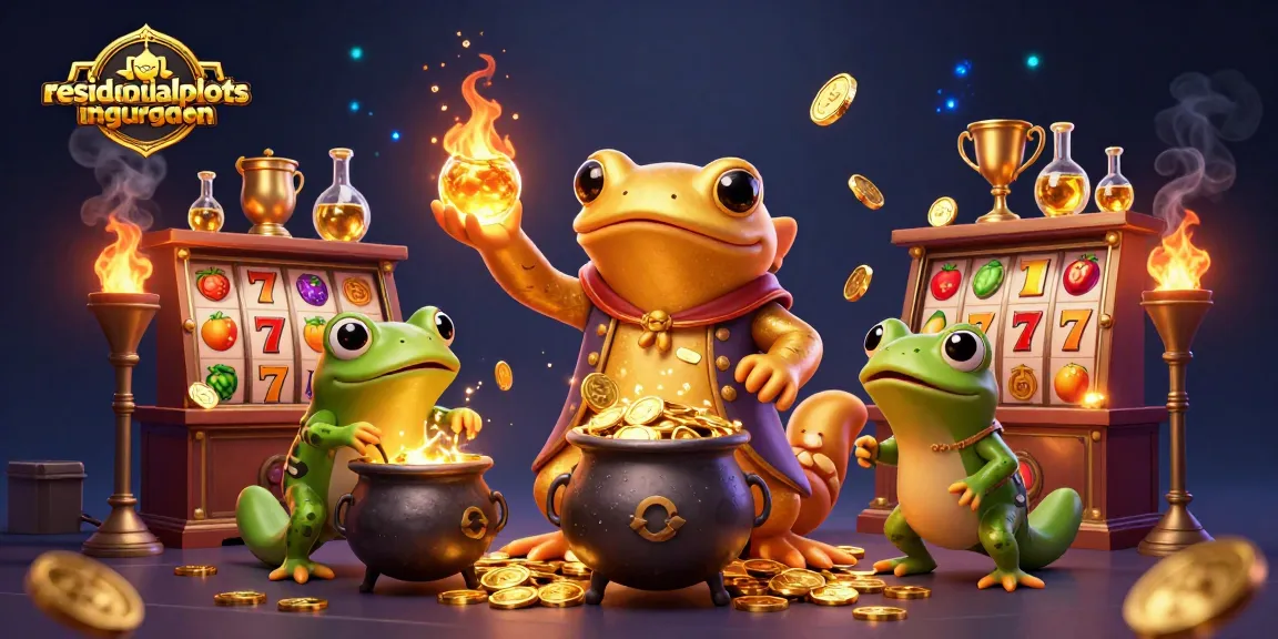 Permainan slot gacor yang menyenangkan di residentialplotsingurgaon dengan karakter magis dan simbol slot yang cerah.