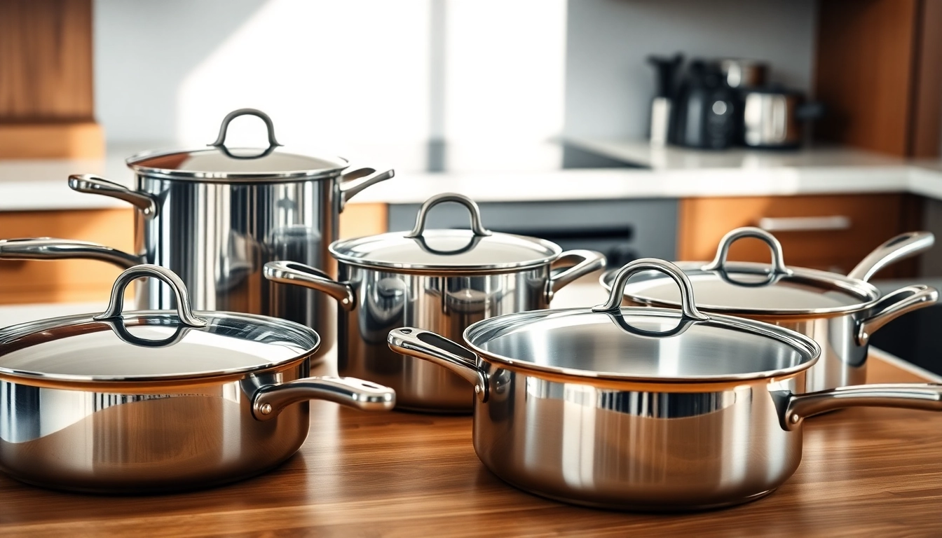 Explore the best cookware for induction NZ displayed in a modern kitchen setting with sleek design elements.