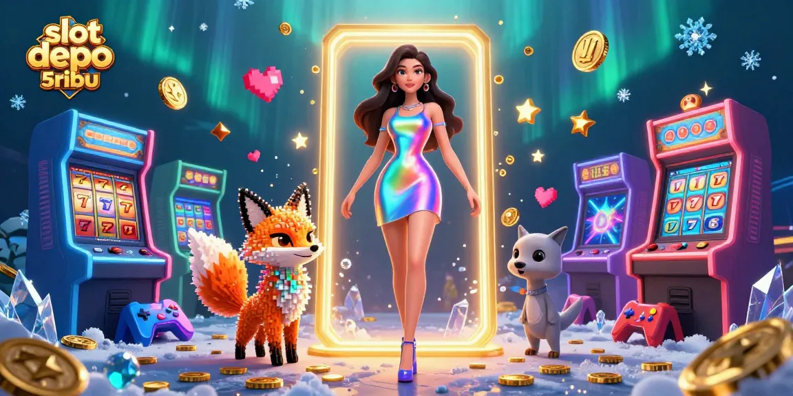 Play exciting slot games like slot depo 5ribu with vibrant colors and 3D excitement.