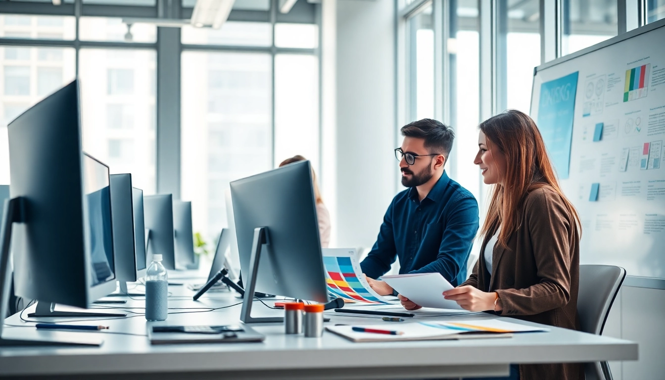 Marcel Hüsig arbeitet professionell an Webdesign-Projekten in einem modernen Büro.