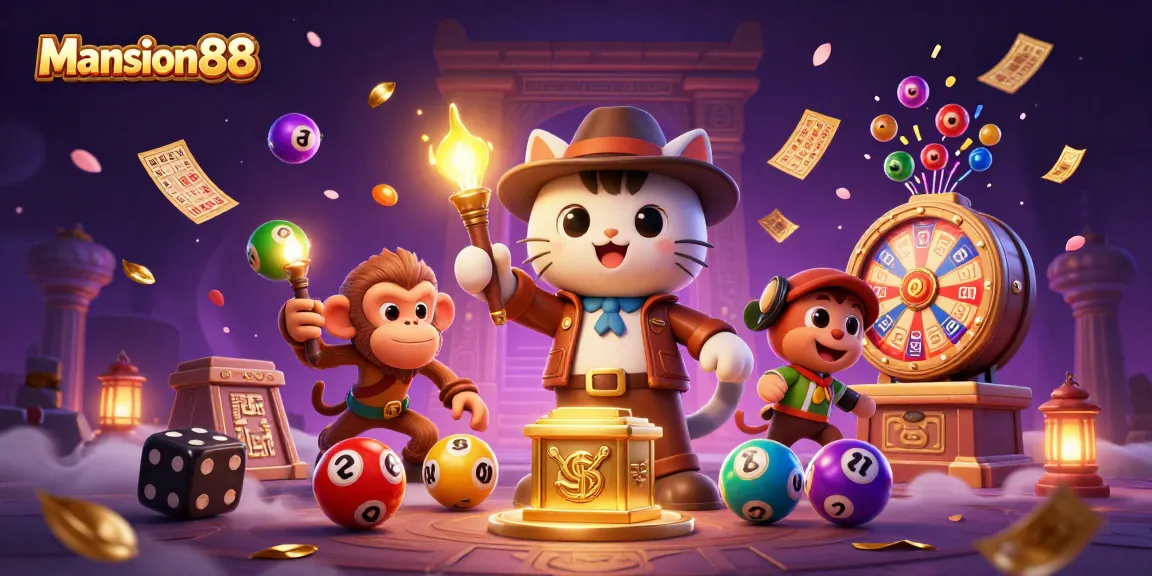 Mansion88 players engage in exhilarating gaming adventures, discovering treasures and rewards in a vibrant digital casino.