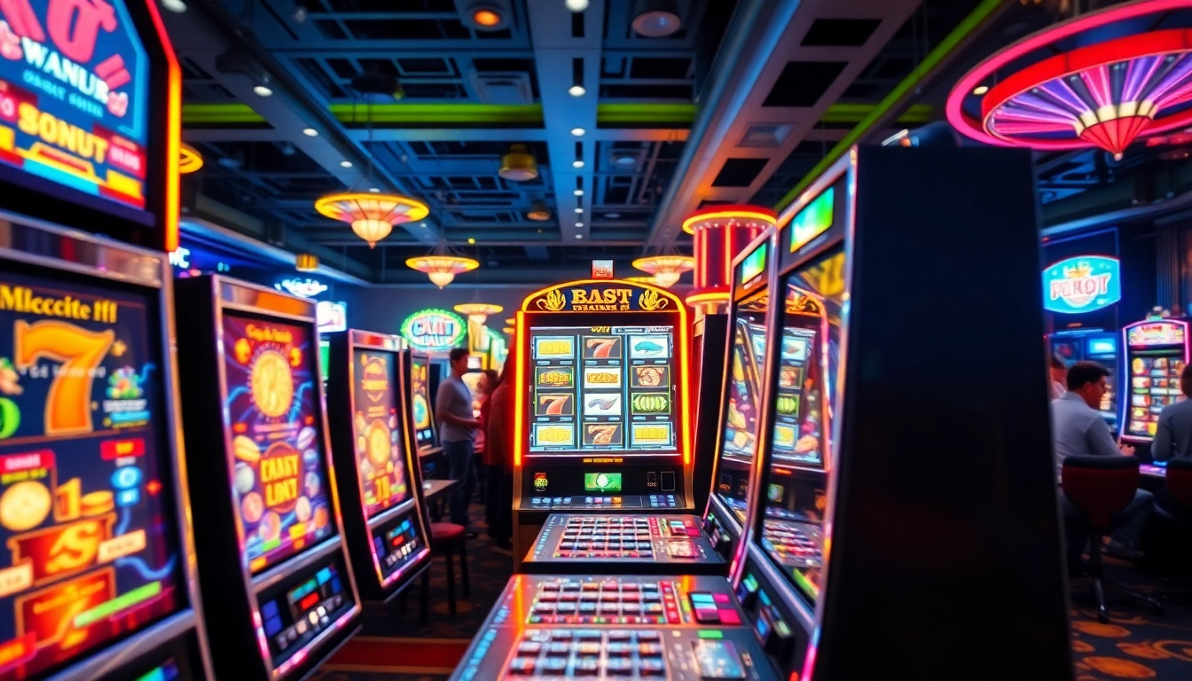 Menangkan situs apk slot dengan mesin slot penuh warna dan suasana kasino yang meriah.