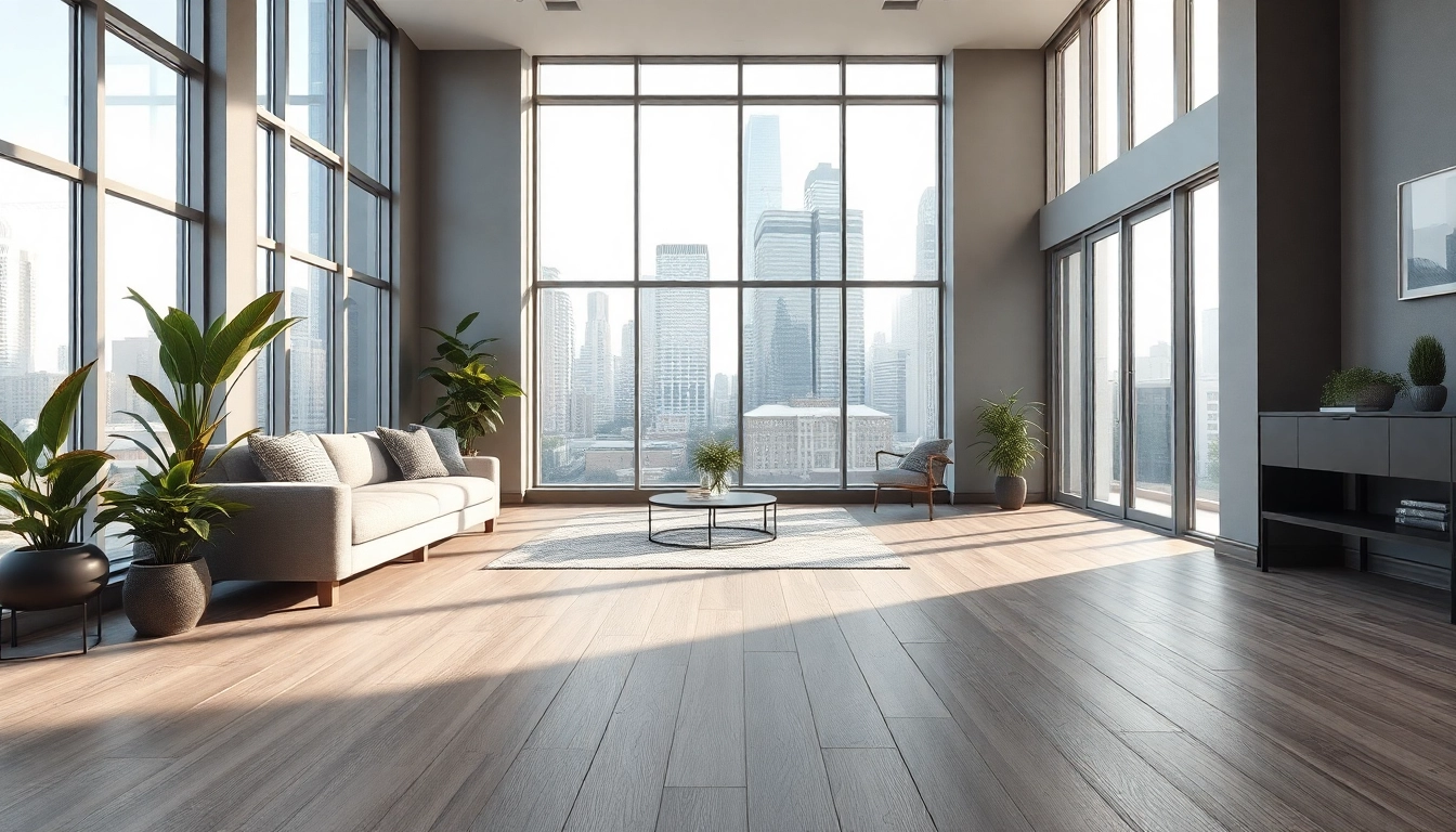 Transform your space with chic chicago flooring, showcasing elegant grey oak LVP that enhances any home.