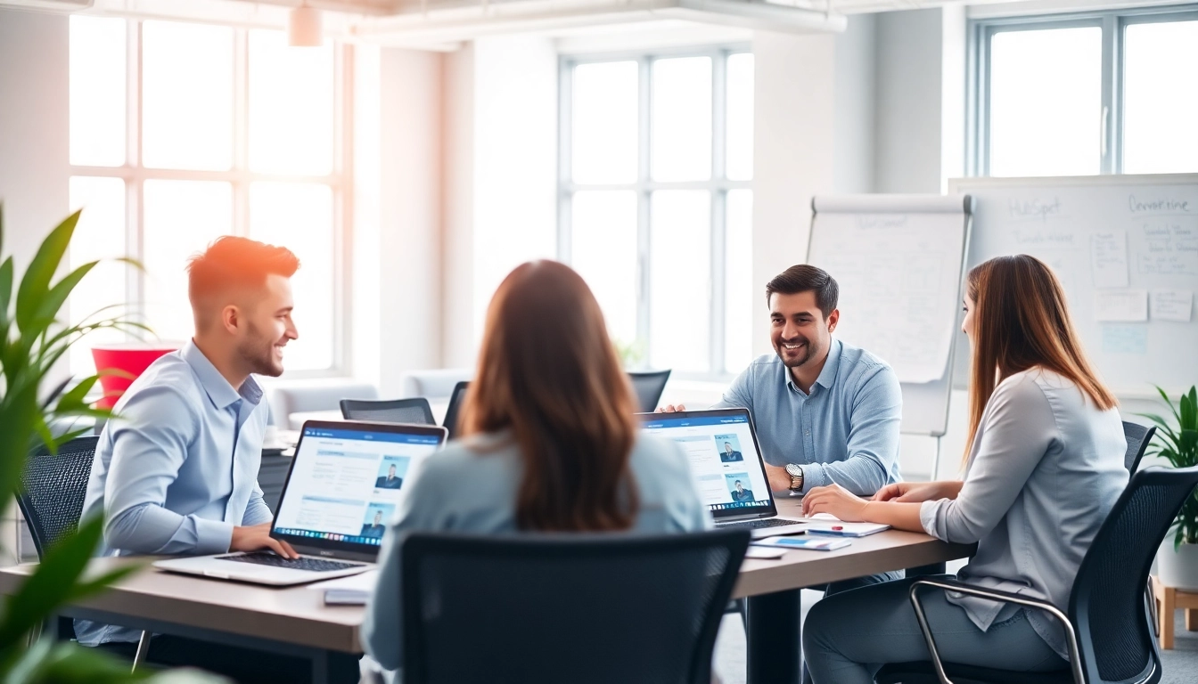 Learn how to utilize HubSpot free for team collaboration at a modern workspace.