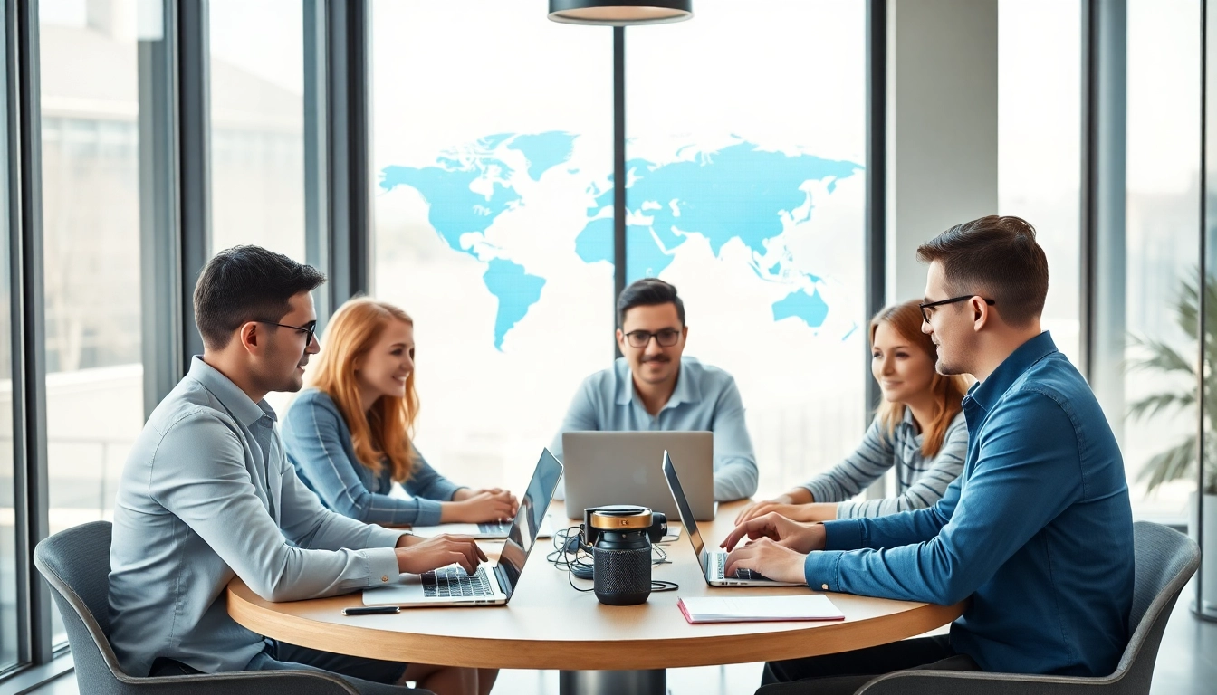 Organized team providing managed it services lakeland in a collaborative office environment.