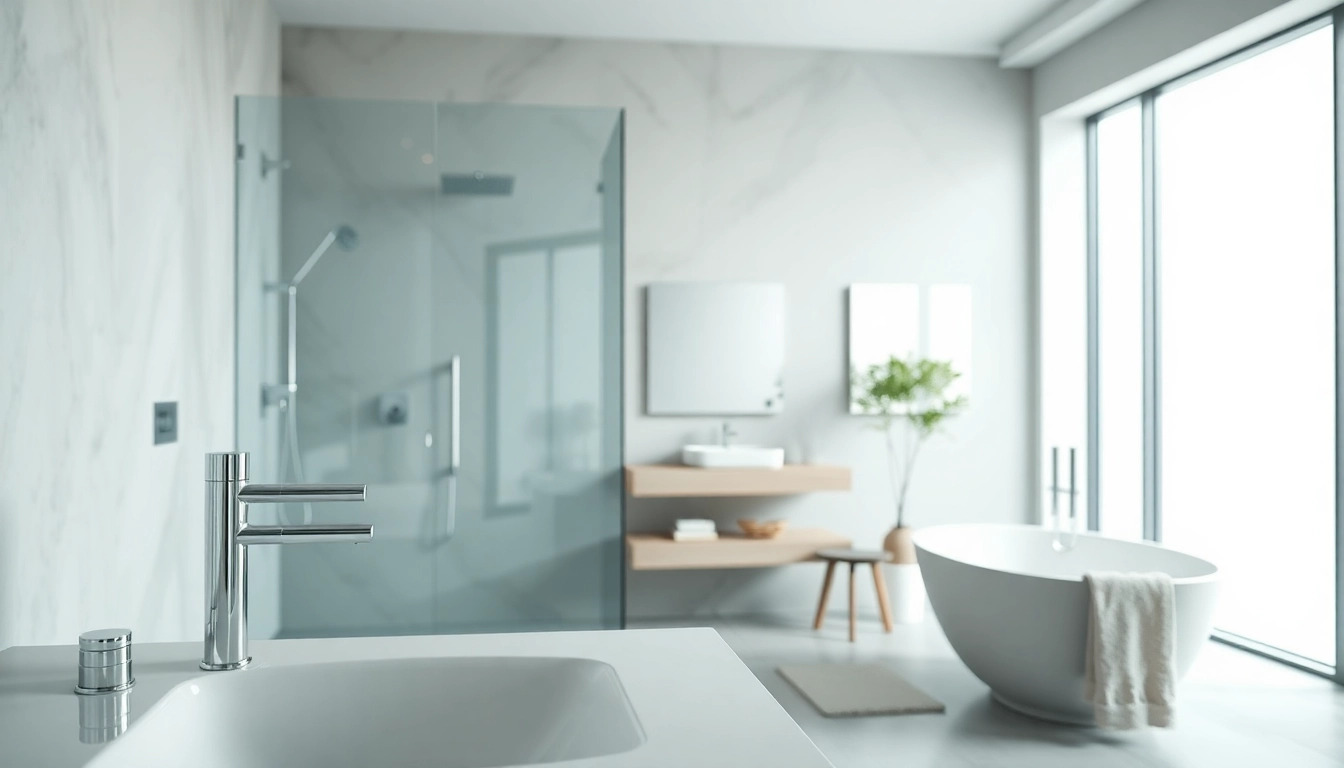 Sonni sanitär GmbH bietet hochwertige Badezimmerprodukte in einem eleganten Setting an.