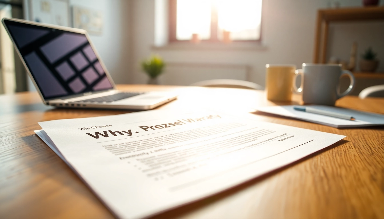 Understand why choose Pretzel warranty with a close-up of a warranty document on a desk.