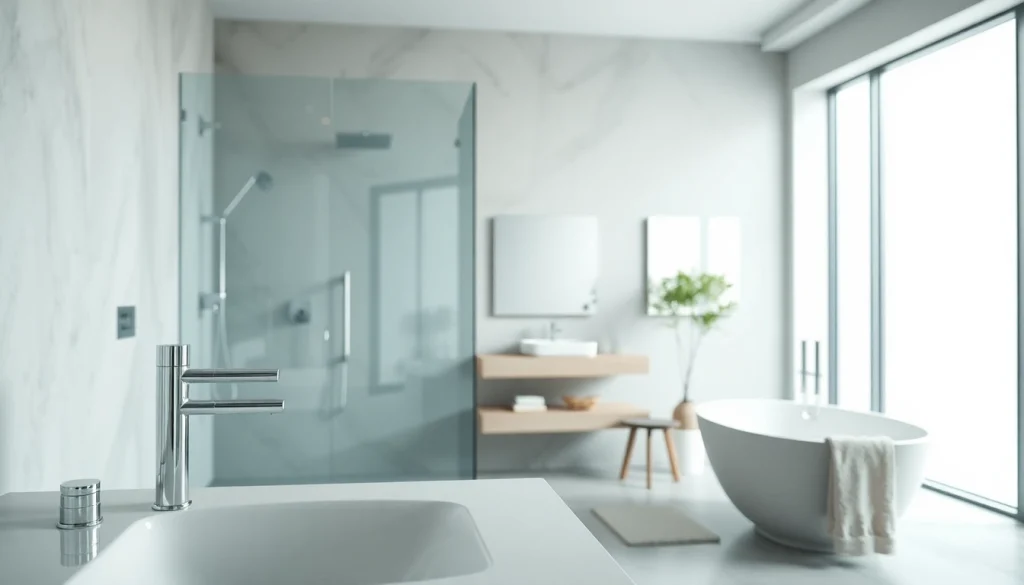 Sonni sanitär GmbH bietet hochwertige Badezimmerprodukte in einem eleganten Setting an.