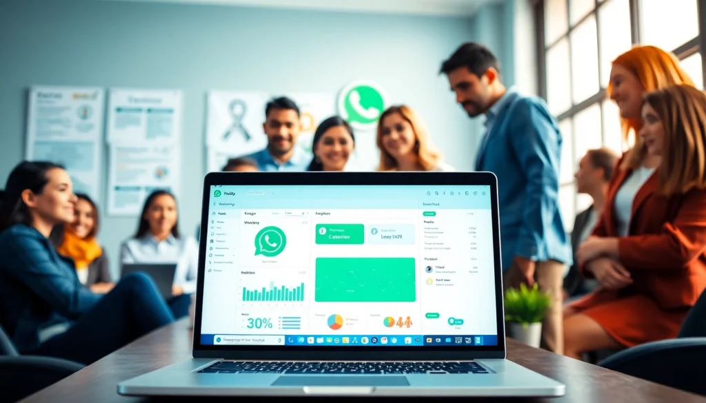 Enhance business communication with WhatsApp Business CRM platform in a collaborative workspace.
