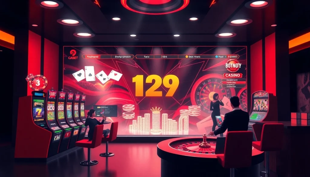 Experience the thrill of online gaming with ink vao 12bet at a luxury casino interface featuring interactive games.