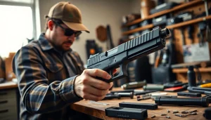 Assembling the polymer80 glock 19 pf940c complete kit showcases craftsmanship and precision in a well-lit workshop.