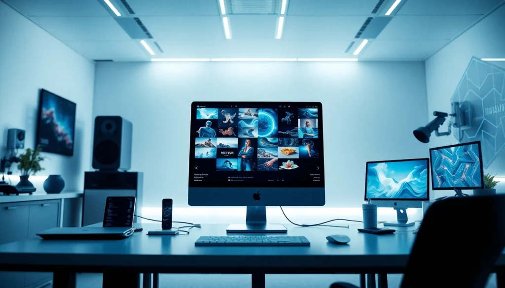 Creating stunning images using Nano Banana 2 AI in a modern workspace.