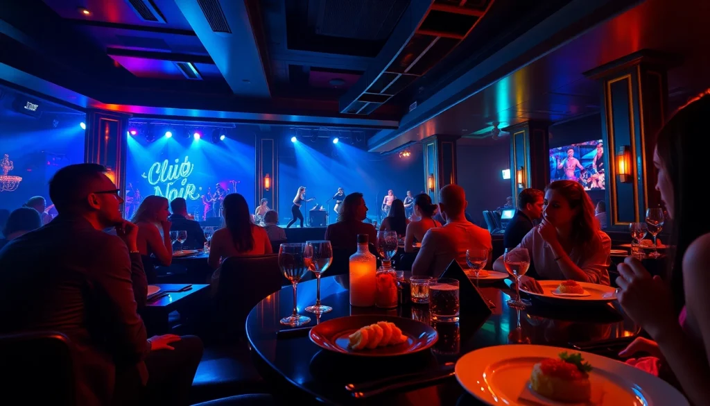 Experience an unforgettable Dinner SXM at Club Noir, featuring gourmet food, vibrant performances, and a luxurious atmosphere.