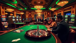 Découvrez l'excitation du casino en ligne français avec des tables de jeu vibrantes et de l'action avec des jetons.
