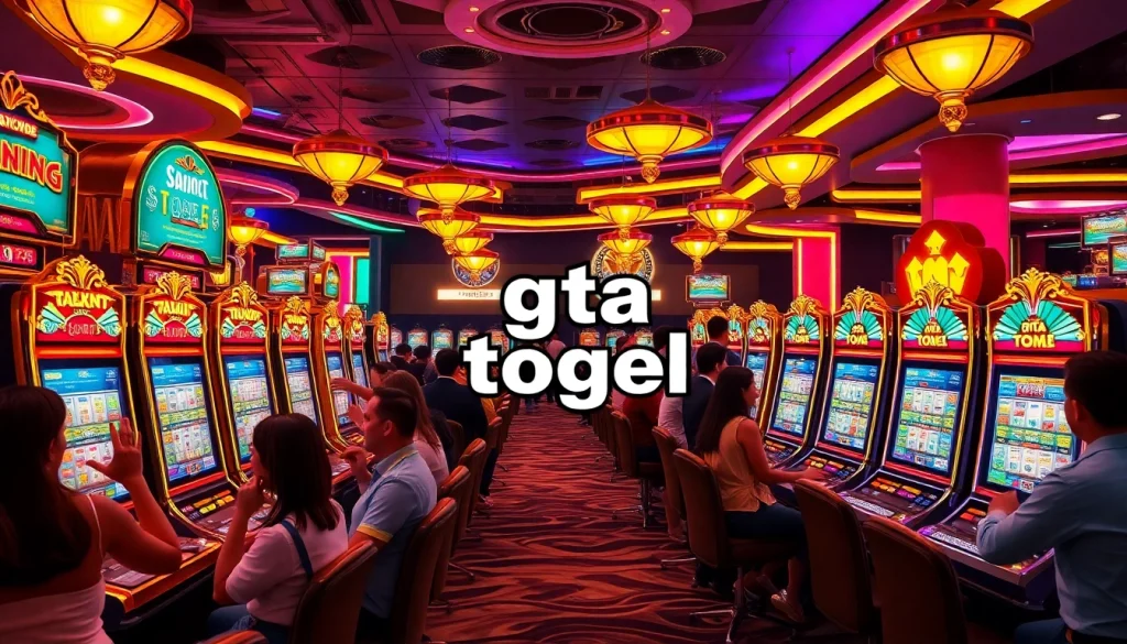 Play exciting gta togel slot games with vibrant machines and jackpot wins.