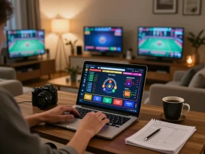 Engaging in an online gaming experience at home using 789bet for live dealer games