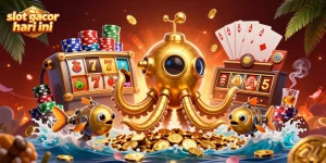 Spin the reels at slot gacor hari ini while surrounded by a captivating undersea treasure scene.