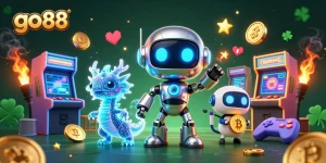 Engage in exciting gameplay at go 88 with vibrant casino scenes and thrilling characters.