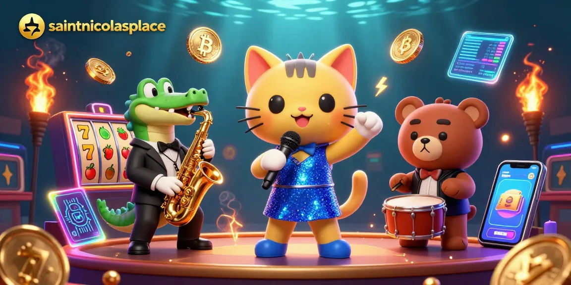 Experience the thrill at saintnicolasplace with vibrant casino characters and lively gaming elements.